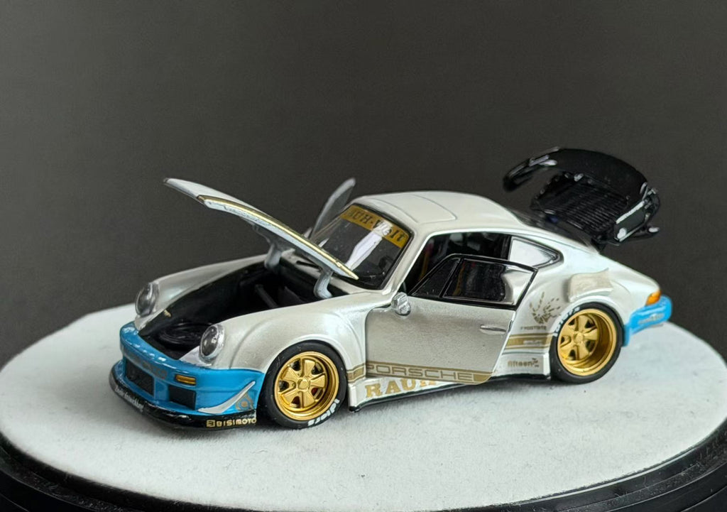 (Coming Soon) PGM 1:64 RWB 930 Matte White - Luxury Version