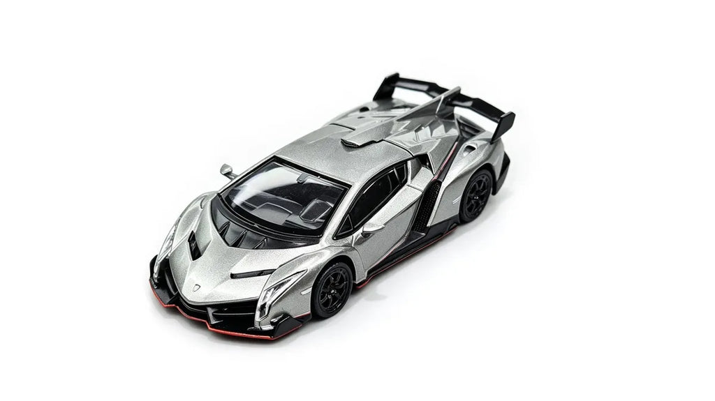 (Coming Soon) CW 1:64 Lambo Veneno Silver-Grey