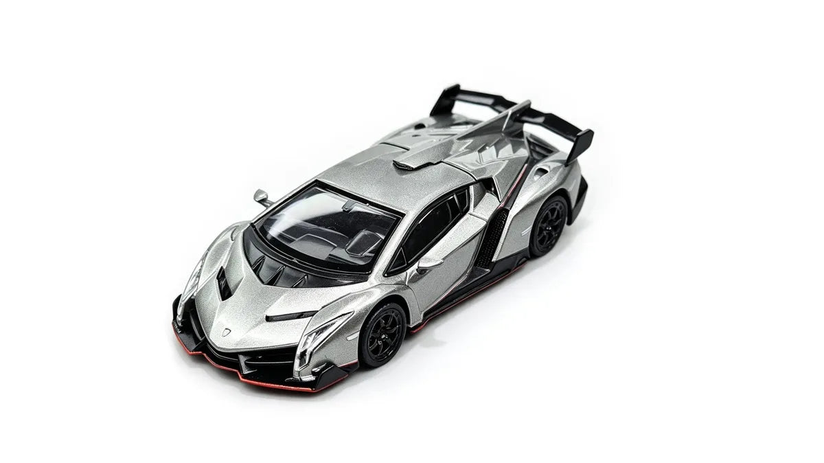 (Coming Soon) CW 1:64 Lambo Veneno Silver-Grey