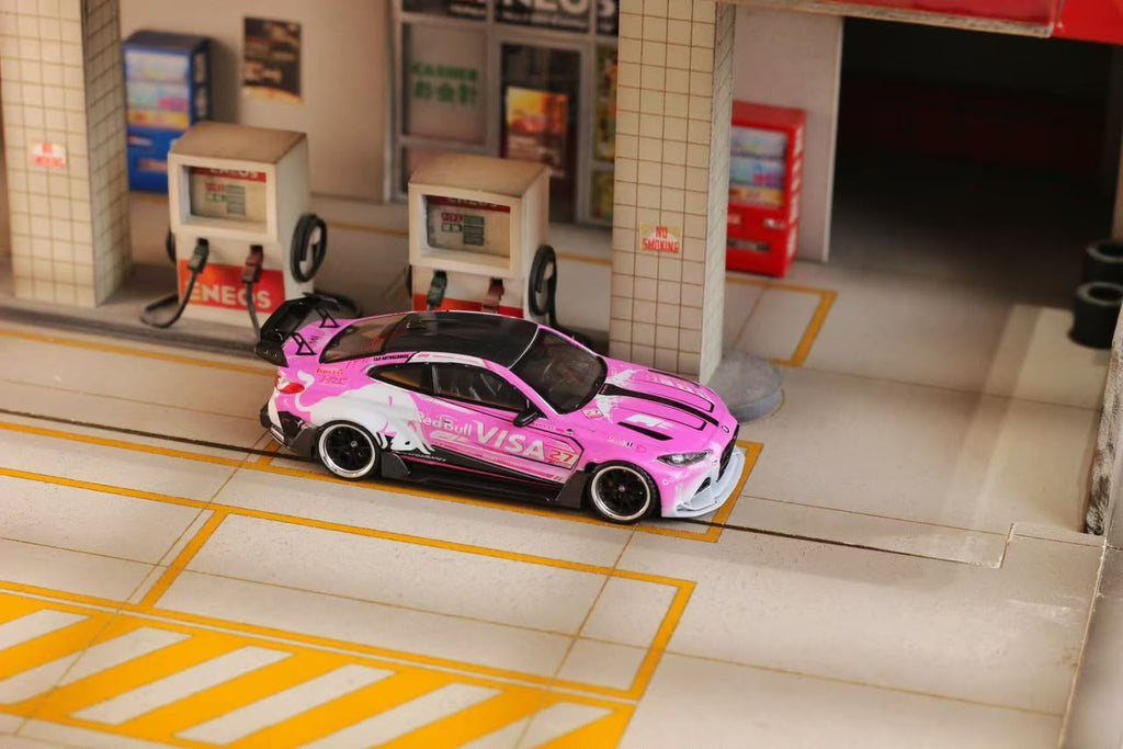(Coming Soon) STREETWEAPON 1:64 G82 M4 Diecast - Pink Red Bull Livery