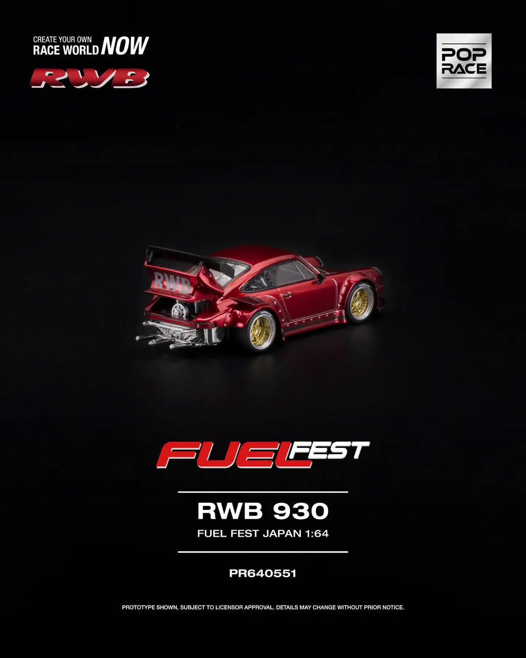 (Coming Soon) POPRACE 1:64 RWB 930 Japan Fuelfest Fuji 2026 Exclusive (LIMITED QUANTITIES)