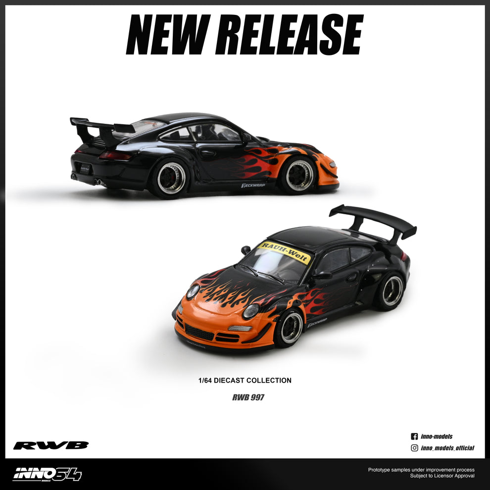 (Coming Soon) INNO64 1/64 RWB 997 Orange Burning Flame