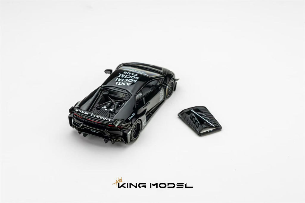 (Coming Soon) KING MODEL 1:64 LB Huracan - Black