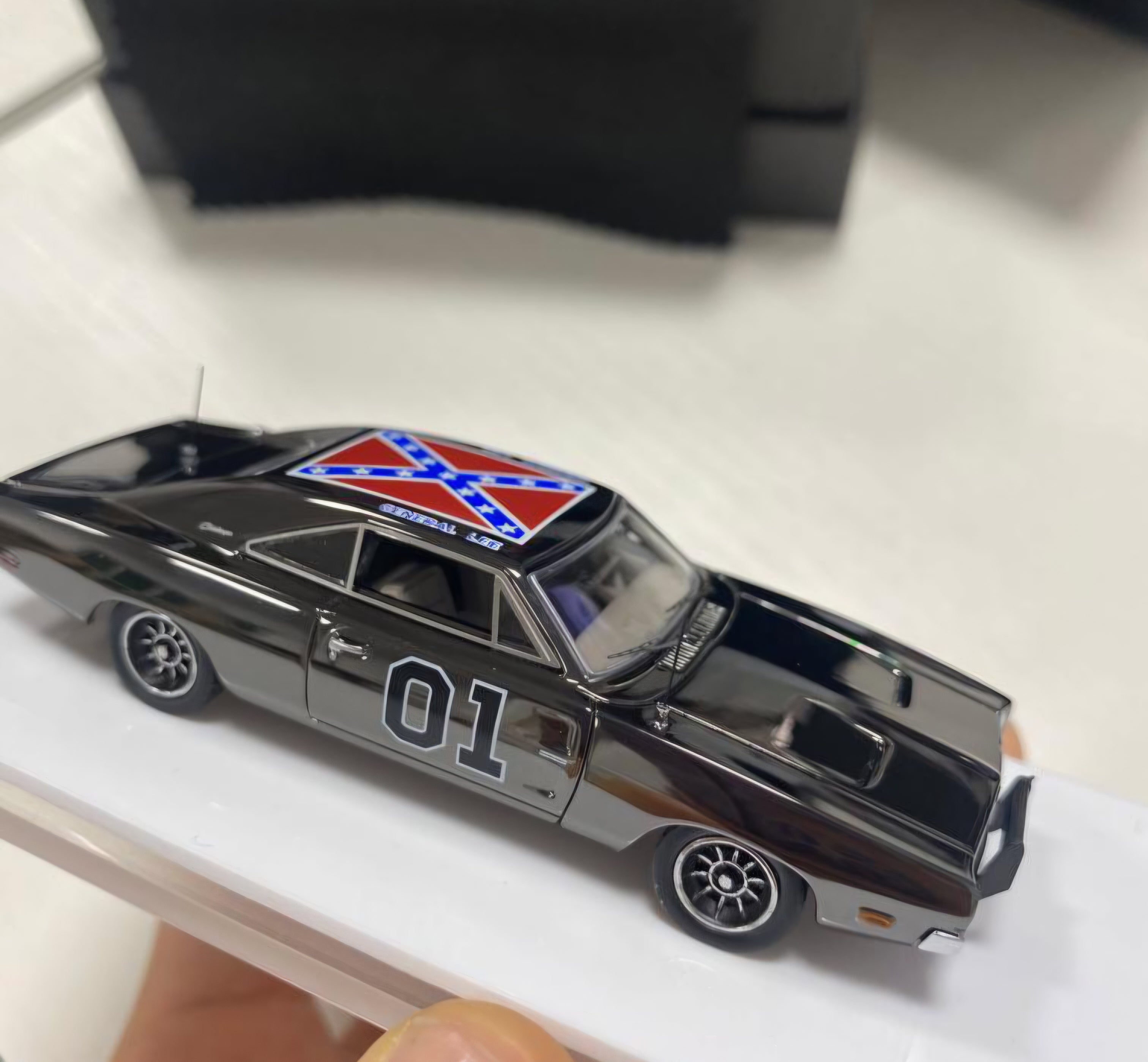 (Coming Soon) MINIFORGE 1/64 1969 Dodge Charger "General Lee" Dark Chrome Diecast Metal