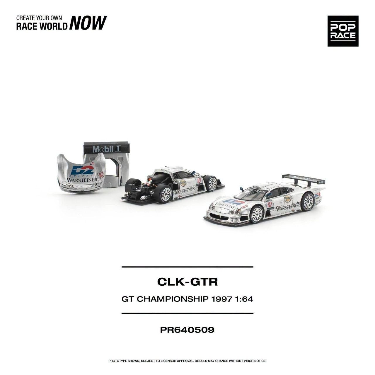 (Coming Soon) POPRACE 1:64 Mercedes-Benz AMG CLK GTR FIA GT Championship 1997
