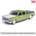 (Coming Soon) IXOAMERICA 1:64 1974 Chevrolet Cheyenne Super C10 Crew Cab Fleetside - Lime Green Metallic - Lowered