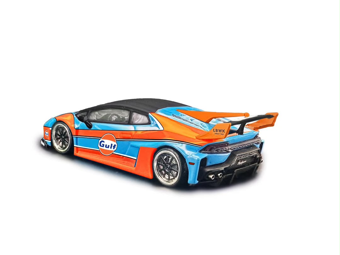 (Coming Soon) DAP 1:64 Huracan LP610 LB-Silhouette Works Widebody - Gulf Livery