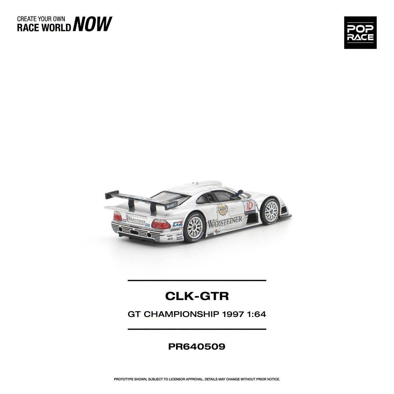(Coming Soon) POPRACE 1:64 Mercedes-Benz AMG CLK GTR FIA GT Championship 1997