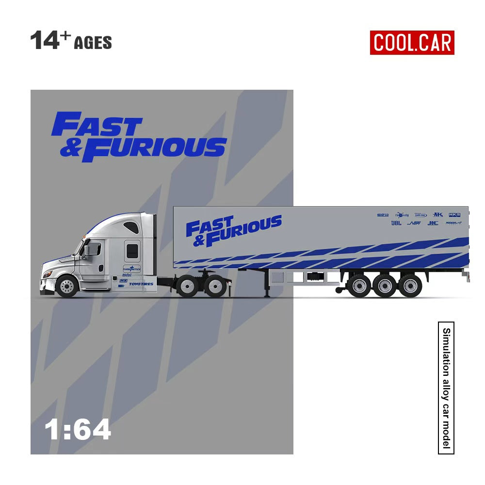 (Coming Soon) COOLCAR 1/64 Freightliner "Fast & Furious" Livery Container Truck