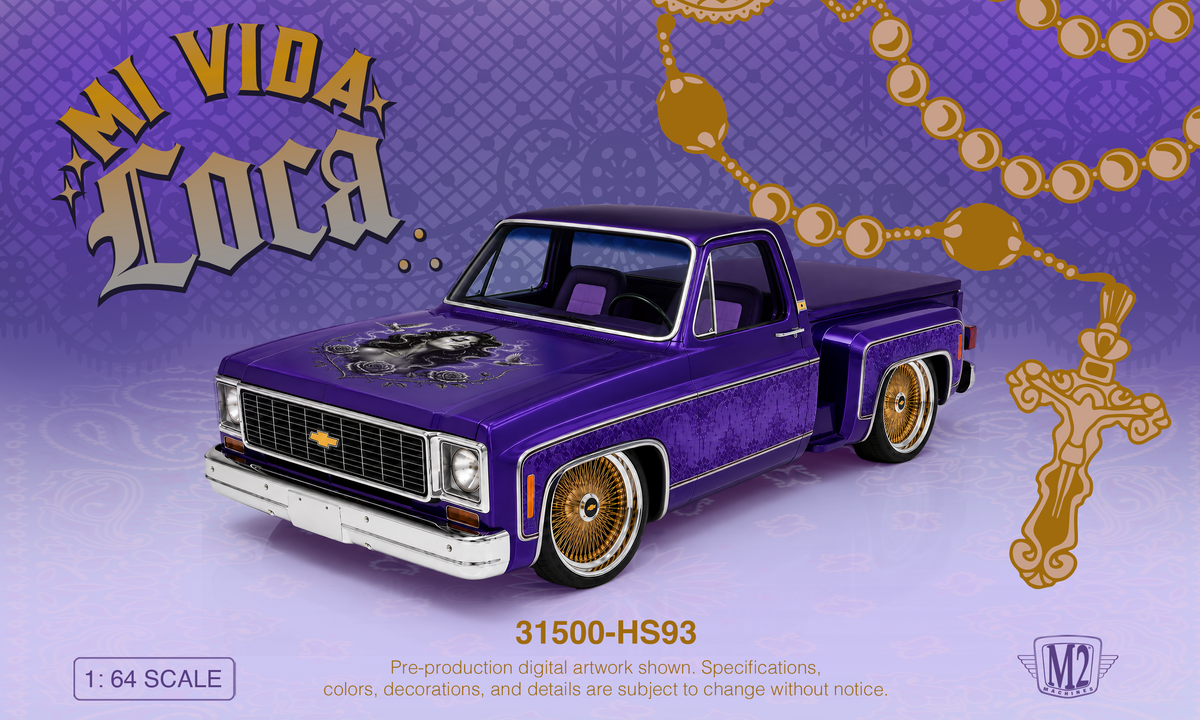 (Coming Soon) M2 MACHINES 1:64 1973 Chevrolet Cheyenne 10 - Mi Vida Loca