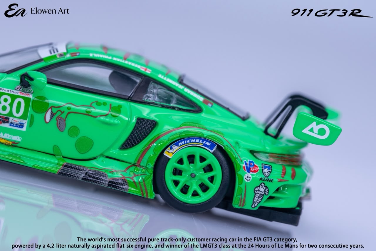 (Coming Soon) ELOWENART 1:64 Porsche 911 GT3 - Green Dragon