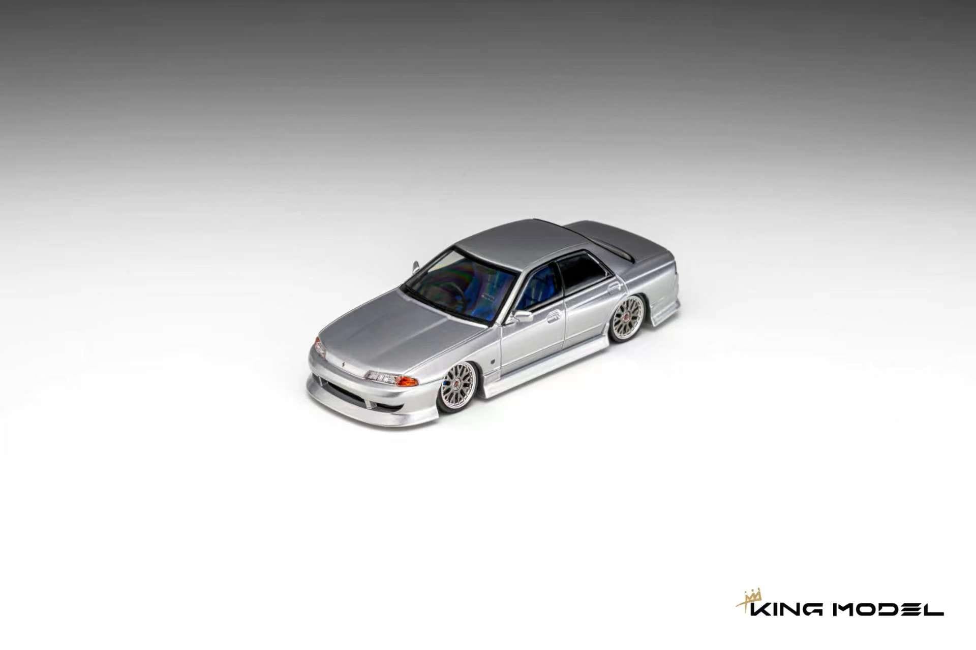 (Coming Soon) KINGMODEL 1/64 R32 GTS-t Type-M URAS Modified Version Diecast model - Glossy Silver