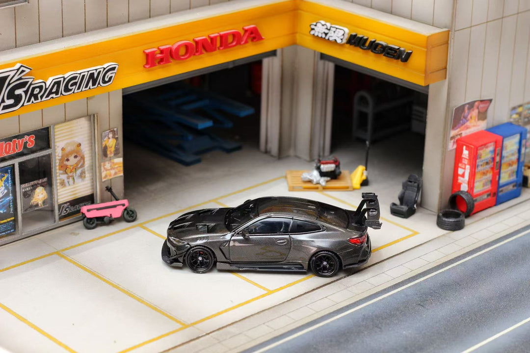 (Coming Soon) STREETWEAPON 1:64 Flossmann Full Widebody Kit BMW G82 M4 Black Full Carbon TMCS Malaysia Exhibition Edition