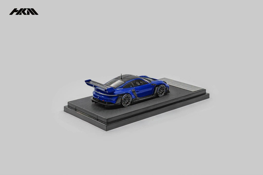 (Coming Soon) HKM 1:64 911 (992) GT3 R Rennsport San Marino Blue Metallic