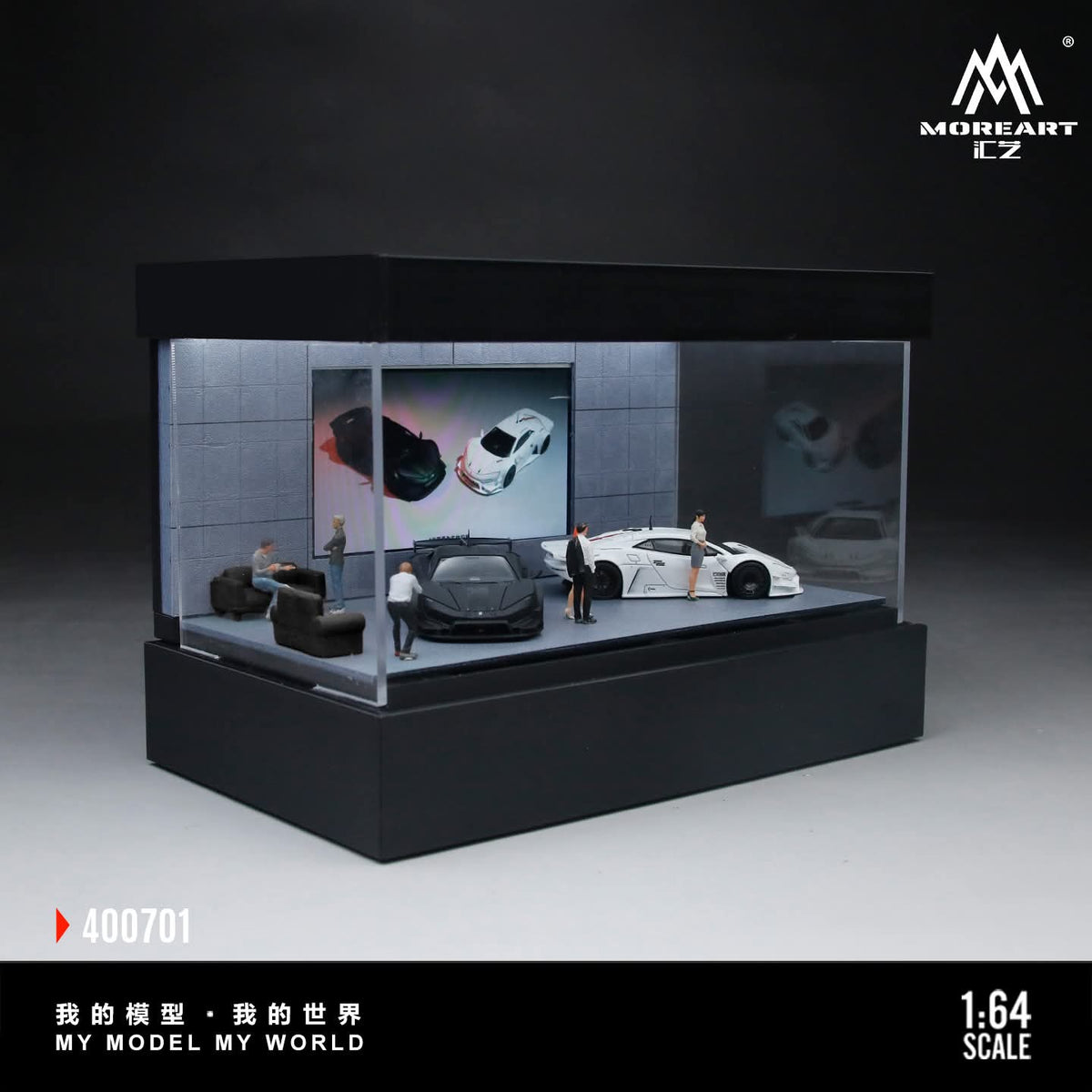 (Coming Soon) MOREART 1:64 Video Playback- Carousel Vehicle Model EXHIBITION HALL - MODEL 01