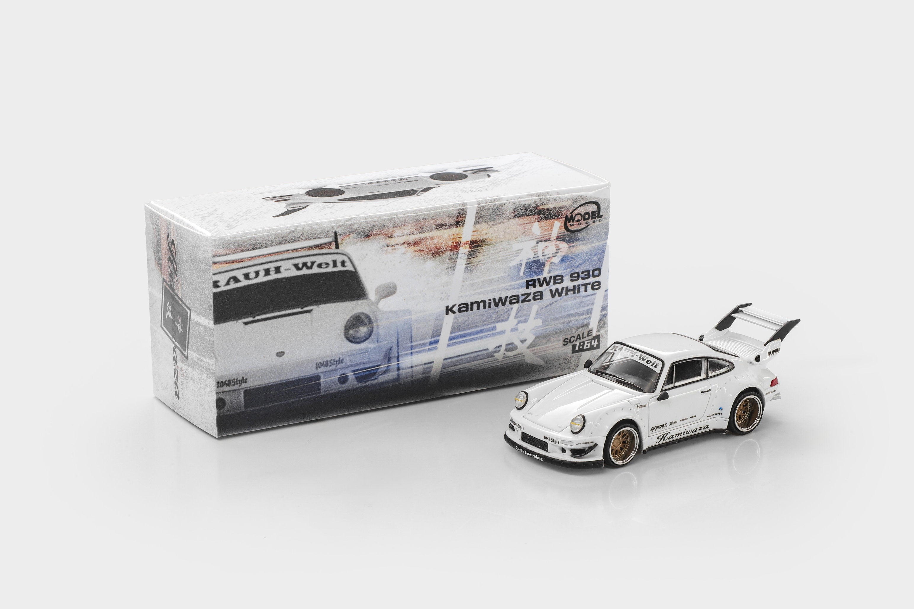 (Coming Soon) MODELMODEL 1/64 RWB 930 Kamiwaza White (Blister pack)