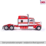 (Coming Soon) IXOAMERICA 1:64 1990 Kenworth W900 - Red and Gold stripe