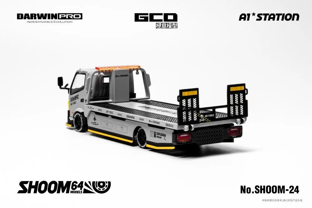 (Coming Soon) SHOOM64 1:64 HINO300 & DarwinPRO AIRFORCE GREY TRUCK (LHD)