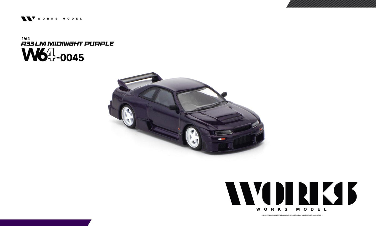 (Coming Soon) WORKS 1/64 R33 LM MIDNIGHT PURPLE