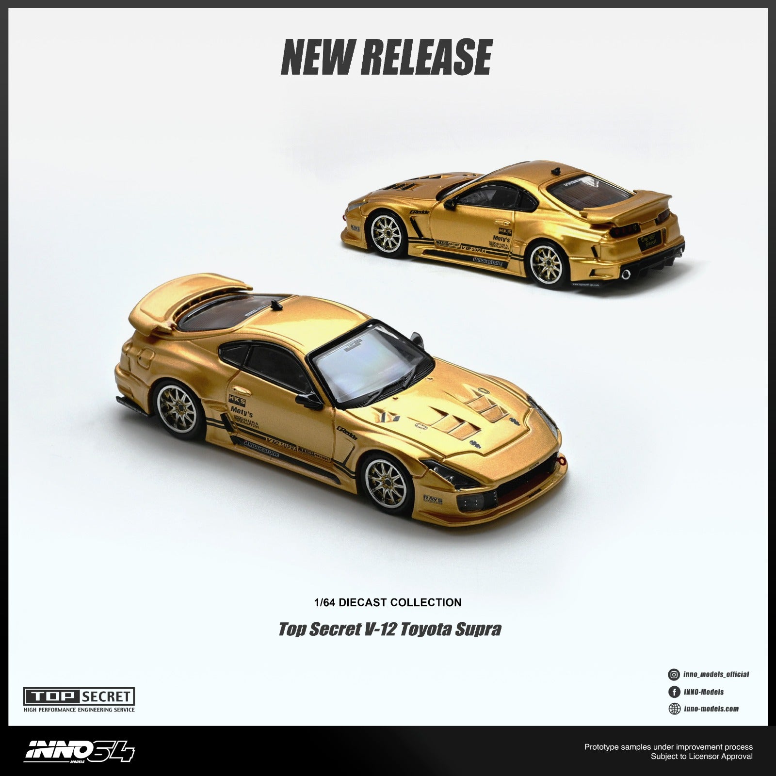(Coming Soon) INNO64 1/64 TOP SECRET V12 SUPRA
