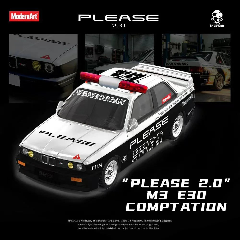 (Coming Soon) MODERNART & SHEPWELL collaboration model - E30 M3 series - "Please 2.0"