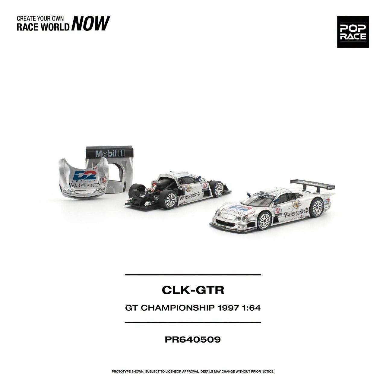 (Coming Soon) POPRACE 1:64 Mercedes-Benz AMG CLK GTR FIA GT Championship 1997