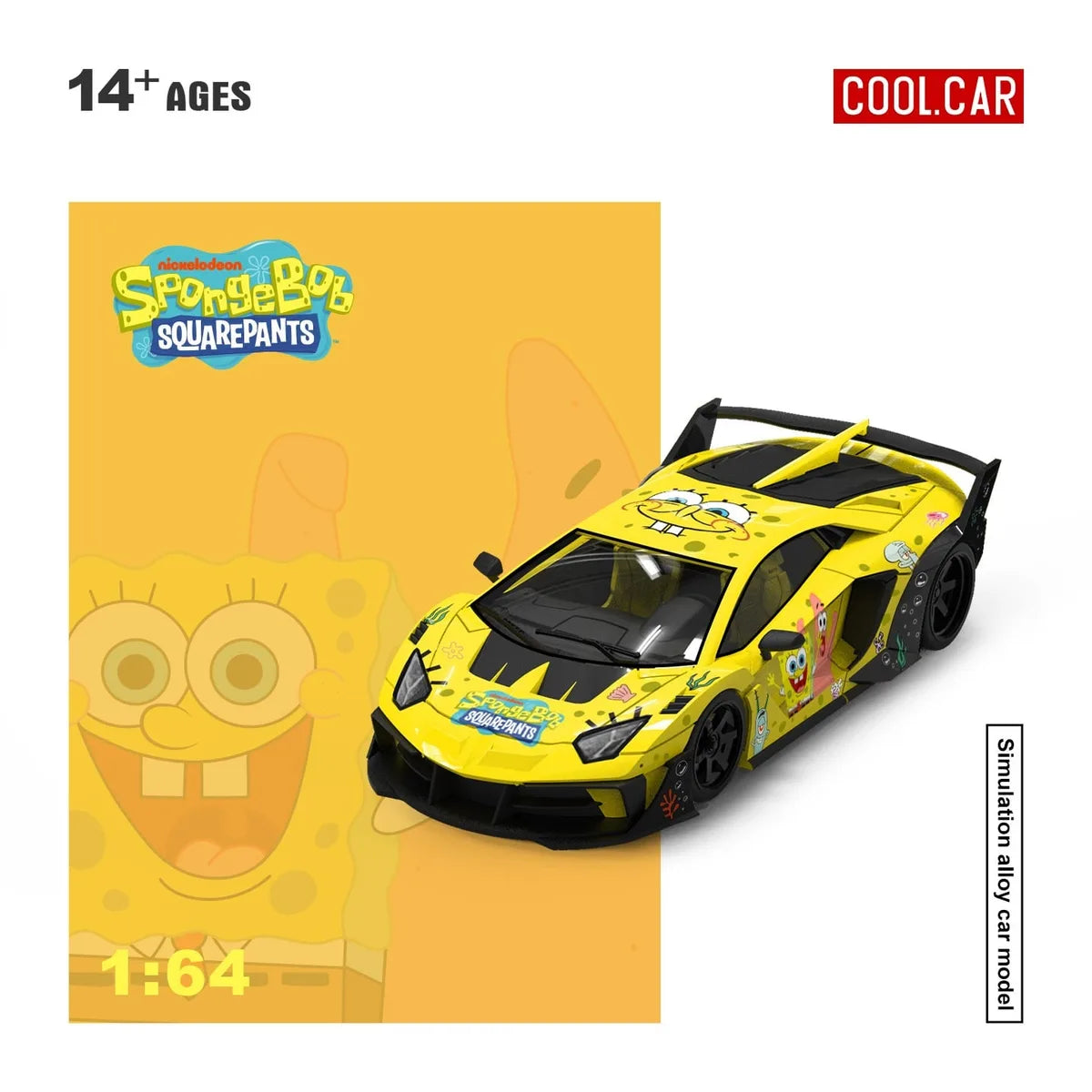 (Coming Soon) COOLCAR 1:64 Lamborghini GTEVO SpongeBob