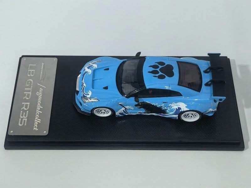 (Coming Soon) MYMODELCOLLECT 1:64 LB GTR R35 1.5 - Blue Godzilla