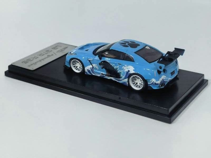 (Coming Soon) MYMODELCOLLECT 1:64 LB GTR R35 1.5 - Blue Godzilla