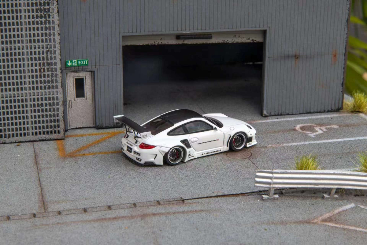 (Coming Soon) STARMODELS 1:64 997 Widebody Modified Version Diecast - White