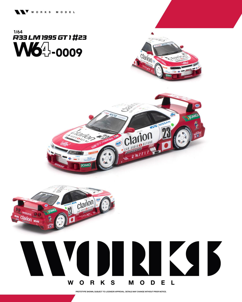(Coming Soon) WORKS 1/64 R33 LM 1995 GT1 #23