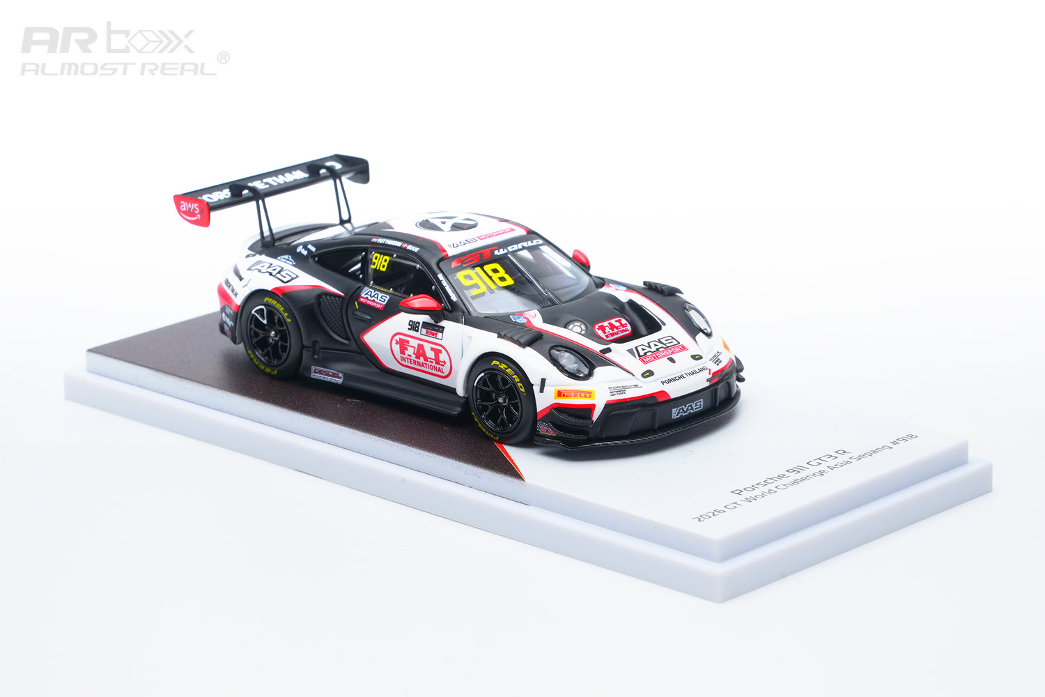 (Coming Soon) ALMOSTREAL 1/64 Porsche 911 GT3 R - 2026 GT World Challenge Asia Sepang #918