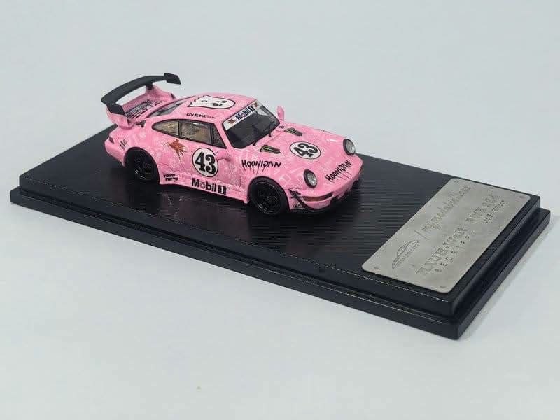 (Coming Soon) MYMODELCOLLECT 1:64 RWB 964 GT WING - Pink #43 "Honnigan"
