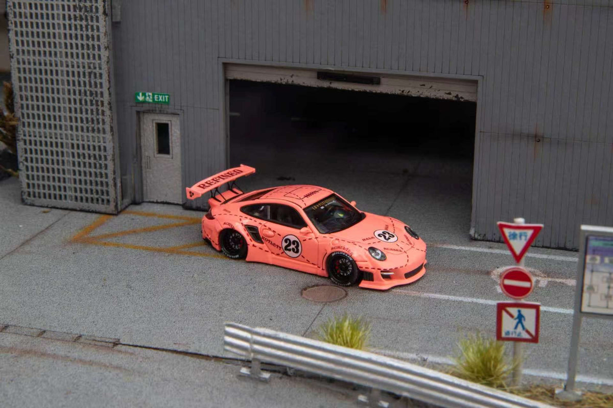 (Coming Soon) STARMODELS 1:64 997 Widebody Modified Version Diecast - Pink Pig