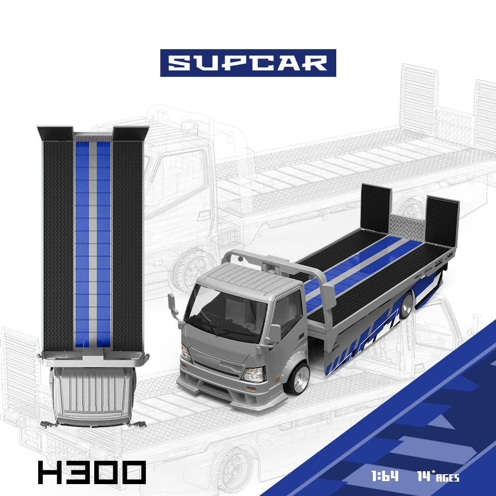 (Coming Soon) SUPCAR 1:64 H300 Blue&Silver Livery