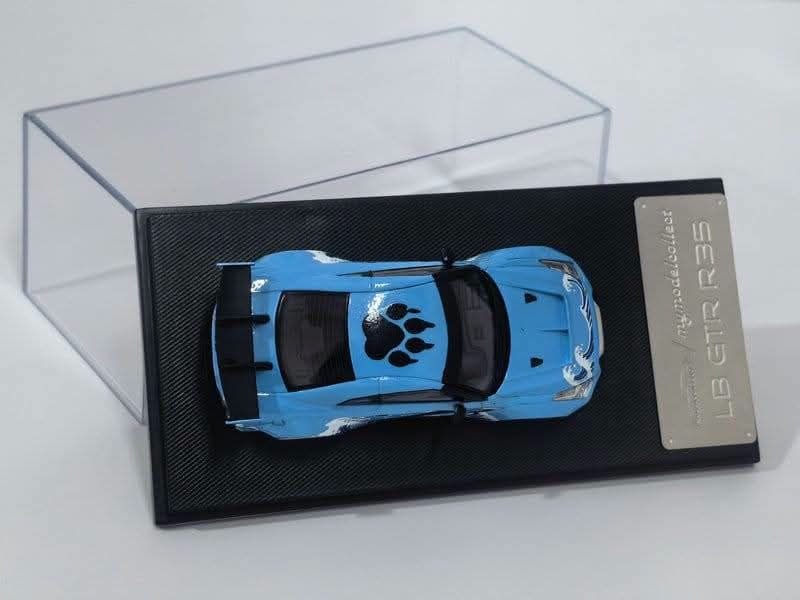 (Coming Soon) MYMODELCOLLECT 1:64 LB GTR R35 1.5 - Blue Godzilla