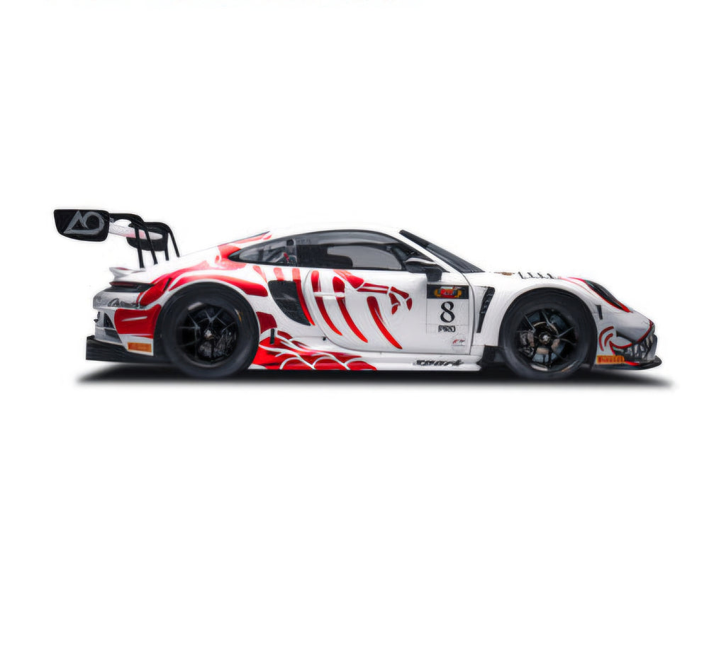 (Coming Soon) SPARK 1:64 Porsche (Bushi) GT3 R No.8 AO Racing Winner Suzuka 1000km 2026 L. Heinrich - A. Picariello - J. Andlauer (With pit board)