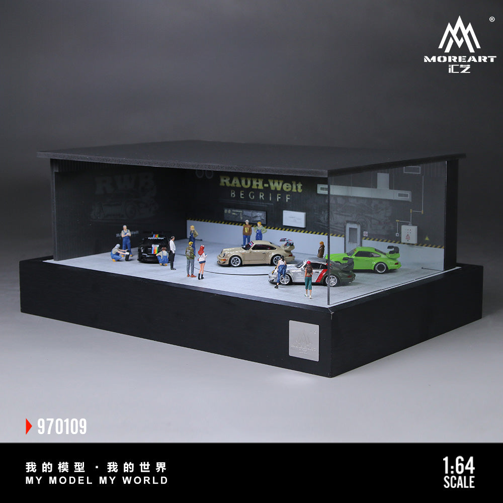 (Coming Soon) MOREART 1:64 RWB TURNTABLE SCENE