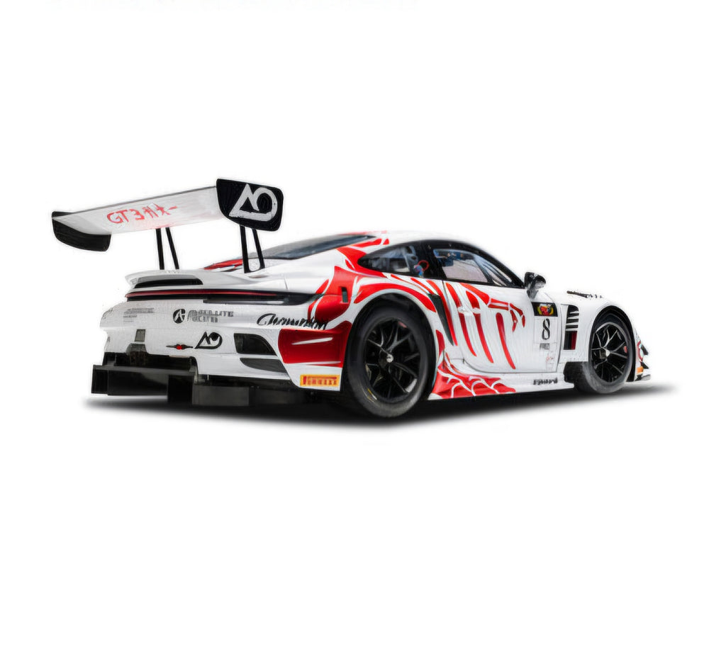 (Coming Soon) SPARK 1:64 Porsche (Bushi) GT3 R No.8 AO Racing Winner Suzuka 1000km 2026 L. Heinrich - A. Picariello - J. Andlauer (With pit board)