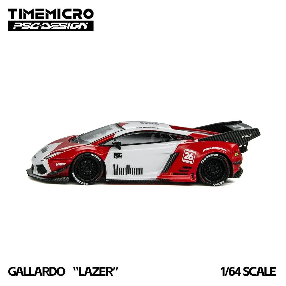 (Coming Soon) TIMEMICRO × PSC DESIGN 1:64 Gallardo "Lazer" - Marlboro Livery