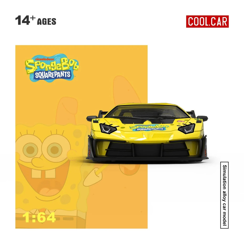 (Coming Soon) COOLCAR 1:64 Lamborghini GTEVO SpongeBob