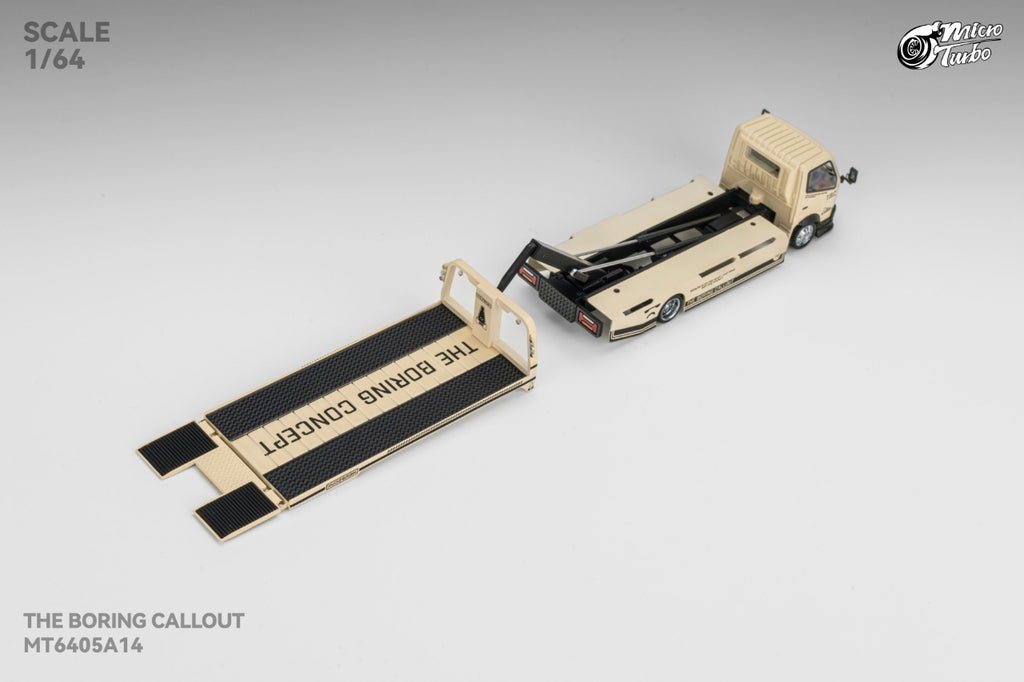 (Pre-Order) MICROTURBO X TBC 1/64 Fully Floor-Standing Flatbed Trailer **DEADLINE June 26th, 2026**
