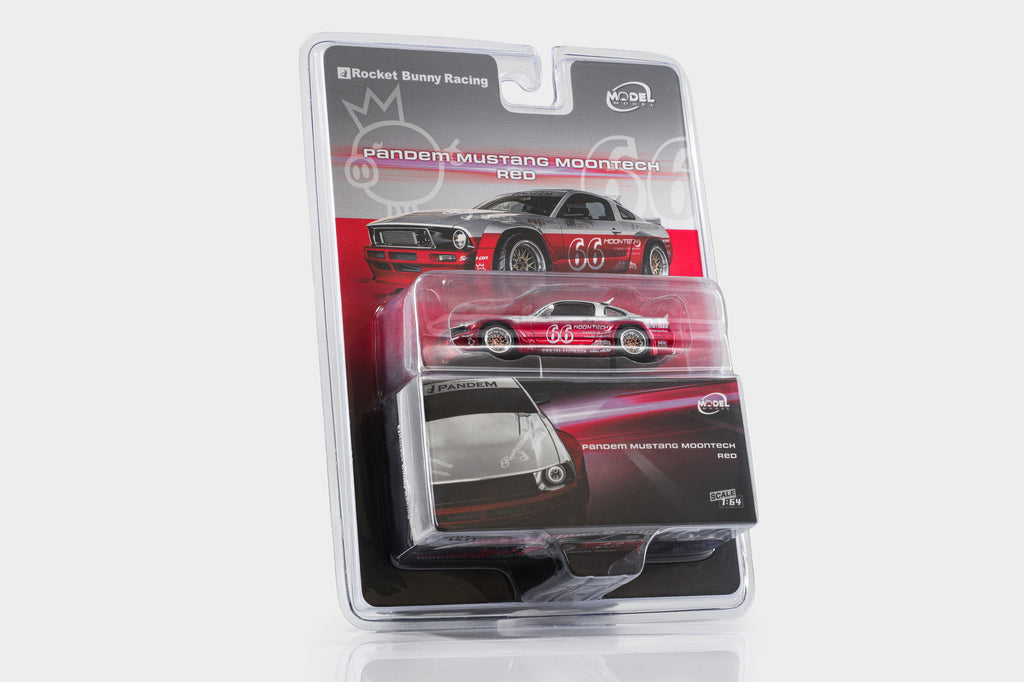 (Coming Soon) MODELMODEL 1/64 Pandem Mustang Moontech Red (Blister Pack)