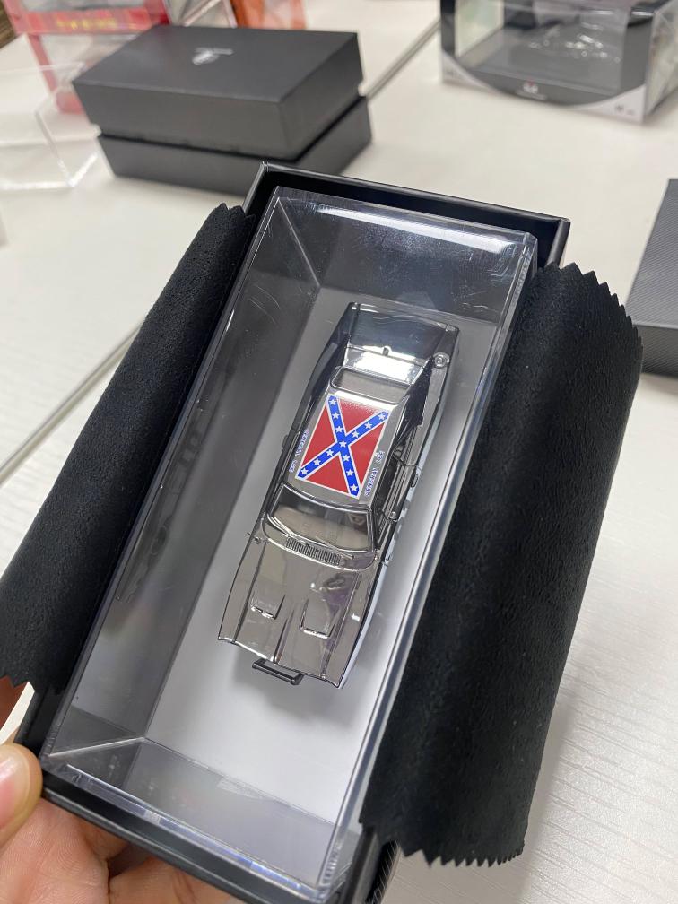 (Coming Soon) MINIFORGE 1/64 1969 Dodge Charger "General Lee" Dark Chrome Diecast Metal
