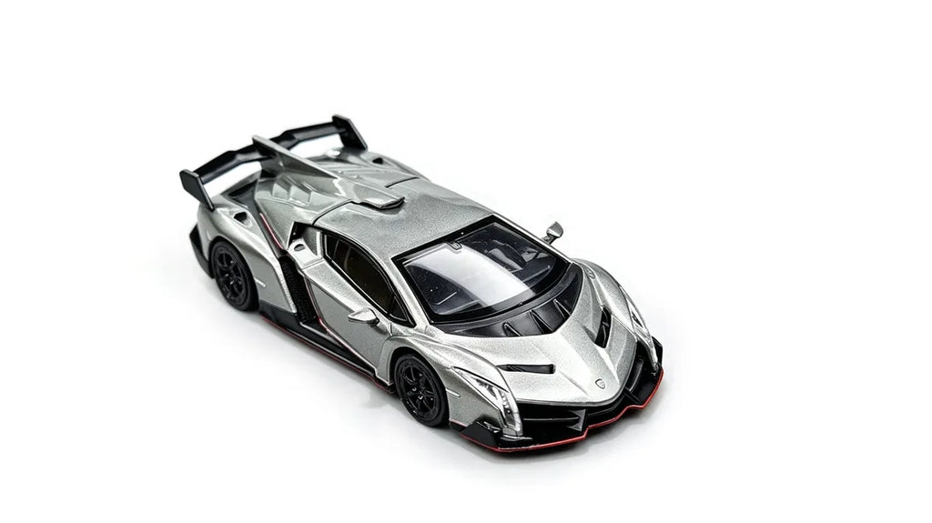 (Coming Soon) CW 1:64 Lambo Veneno Silver-Grey