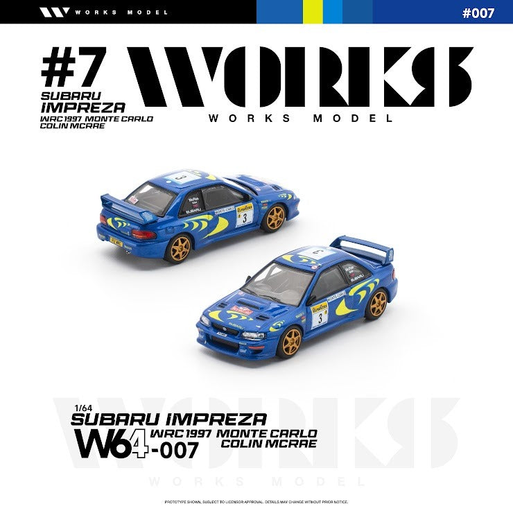 (Coming Soon) WORKS 1/64 Subaru Impreza WRC 1997 Monte Carlo Colin McRea