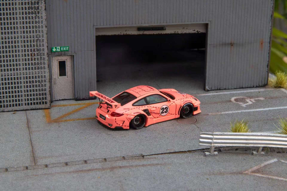 (Coming Soon) STARMODELS 1:64 997 Widebody Modified Version Diecast - Pink Pig