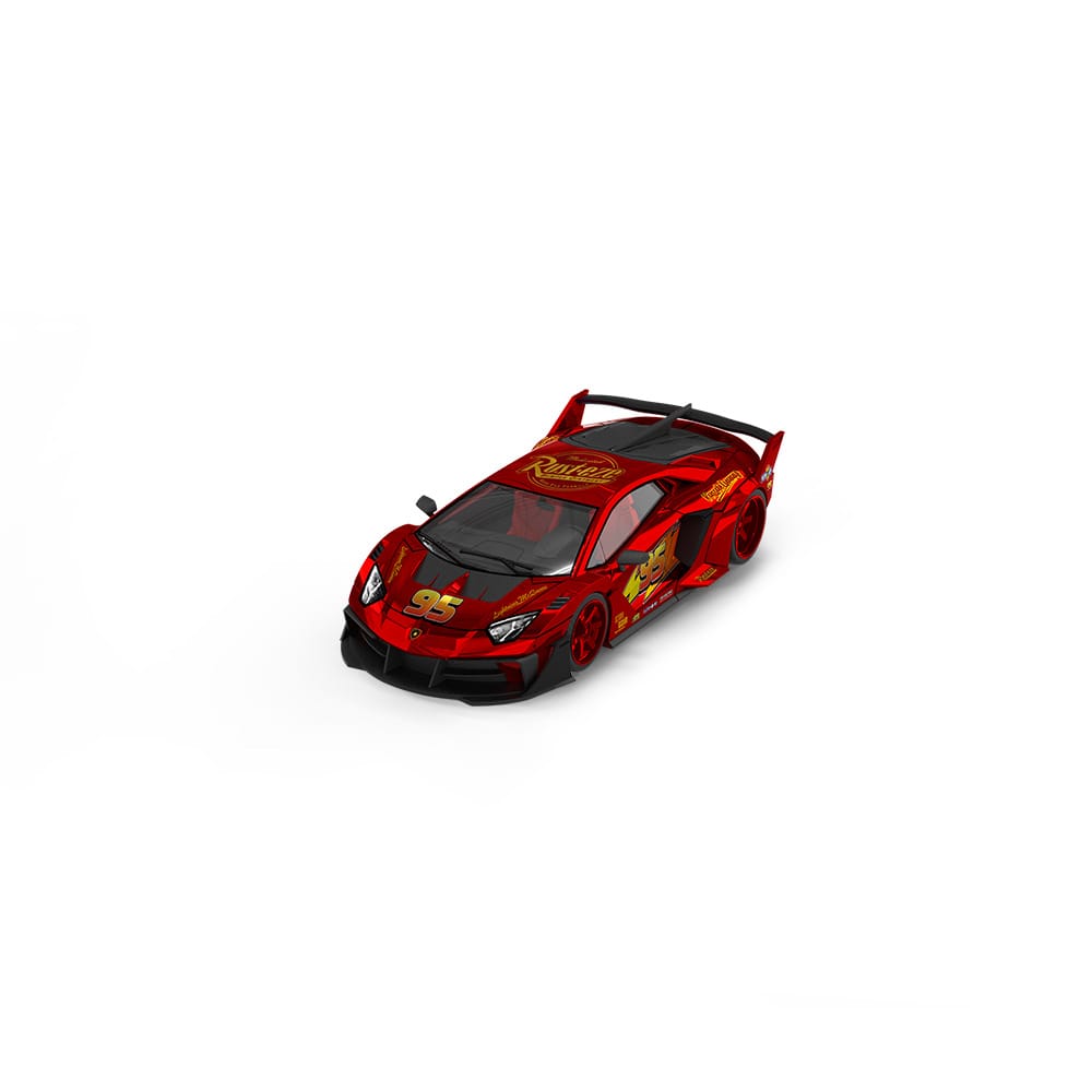 (Coming Soon) COOLCAR 1/64 Lamborghini GTEVO Lighting McQueen Metallic Red