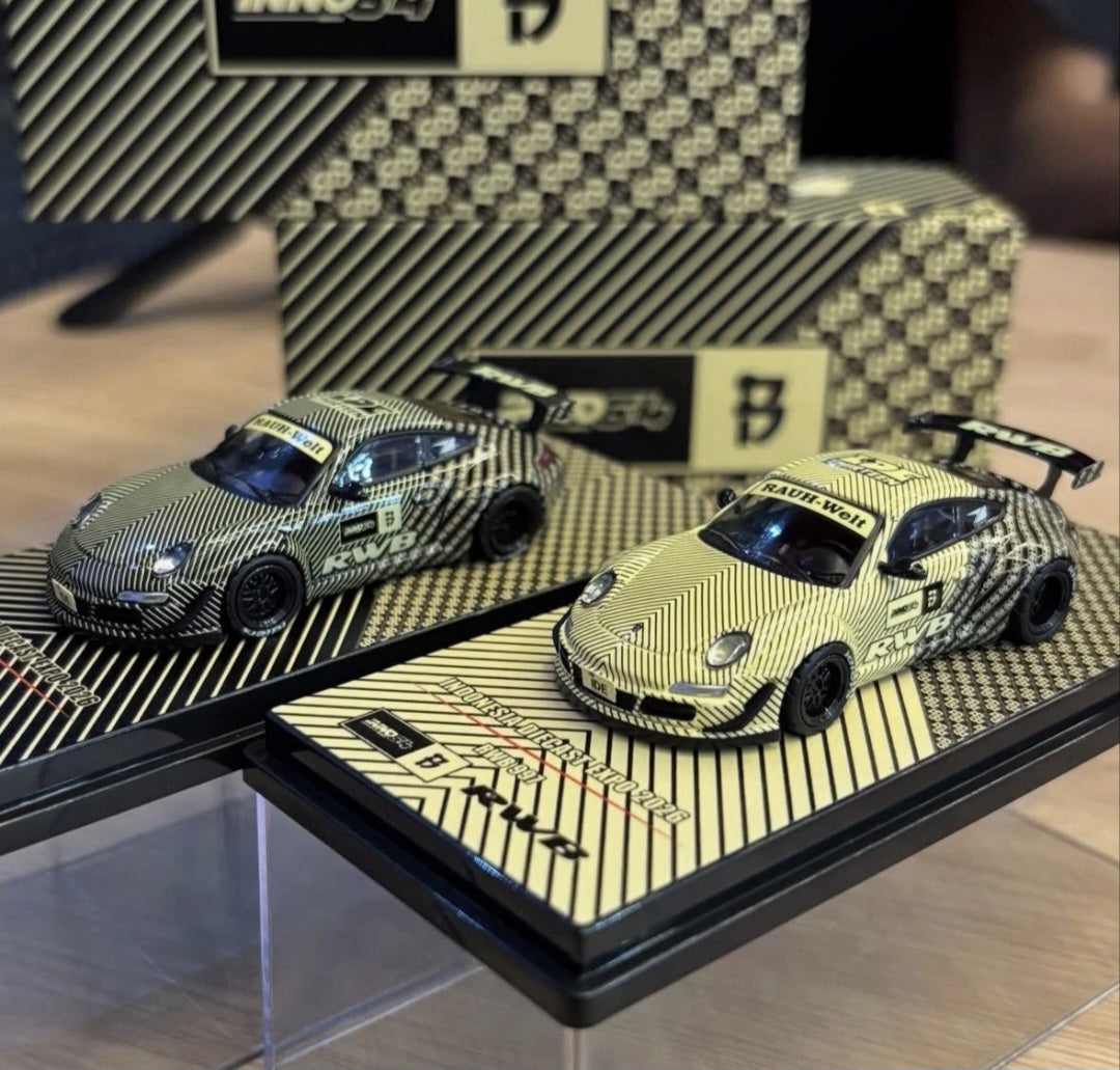 (Coming Soon) INNO64 x Black Crow Customs x The Bakajin Batik 1:64 RWB 997 | Chance of Chase | 2026 Indonesia Diecast Expo (IDE) **LIMITED QUANTITIES**