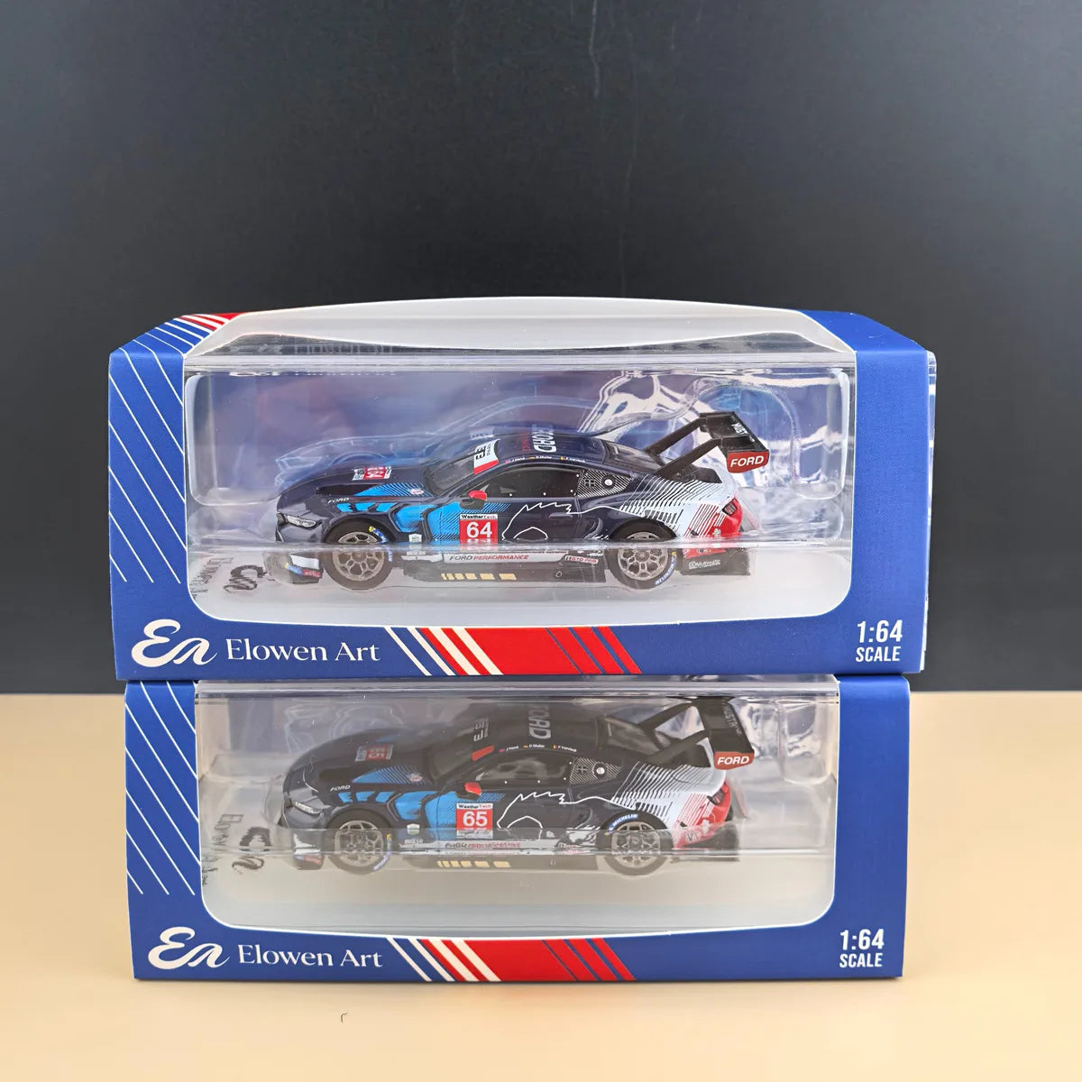 (Coming Soon) ELOWENART 1:64 Ford Mustang GT3 Race Car #65